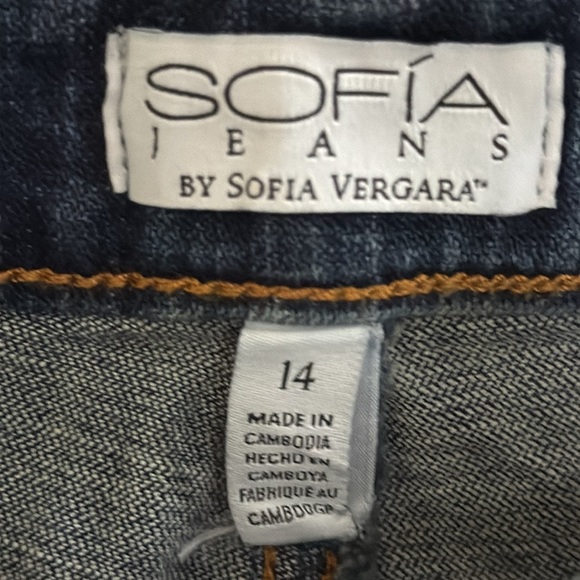 Sofía Jeans Bagi Boyfriend Distressed Crop Cut Jeans by Sofia Vergara Size 14 - Picture 8 of 11